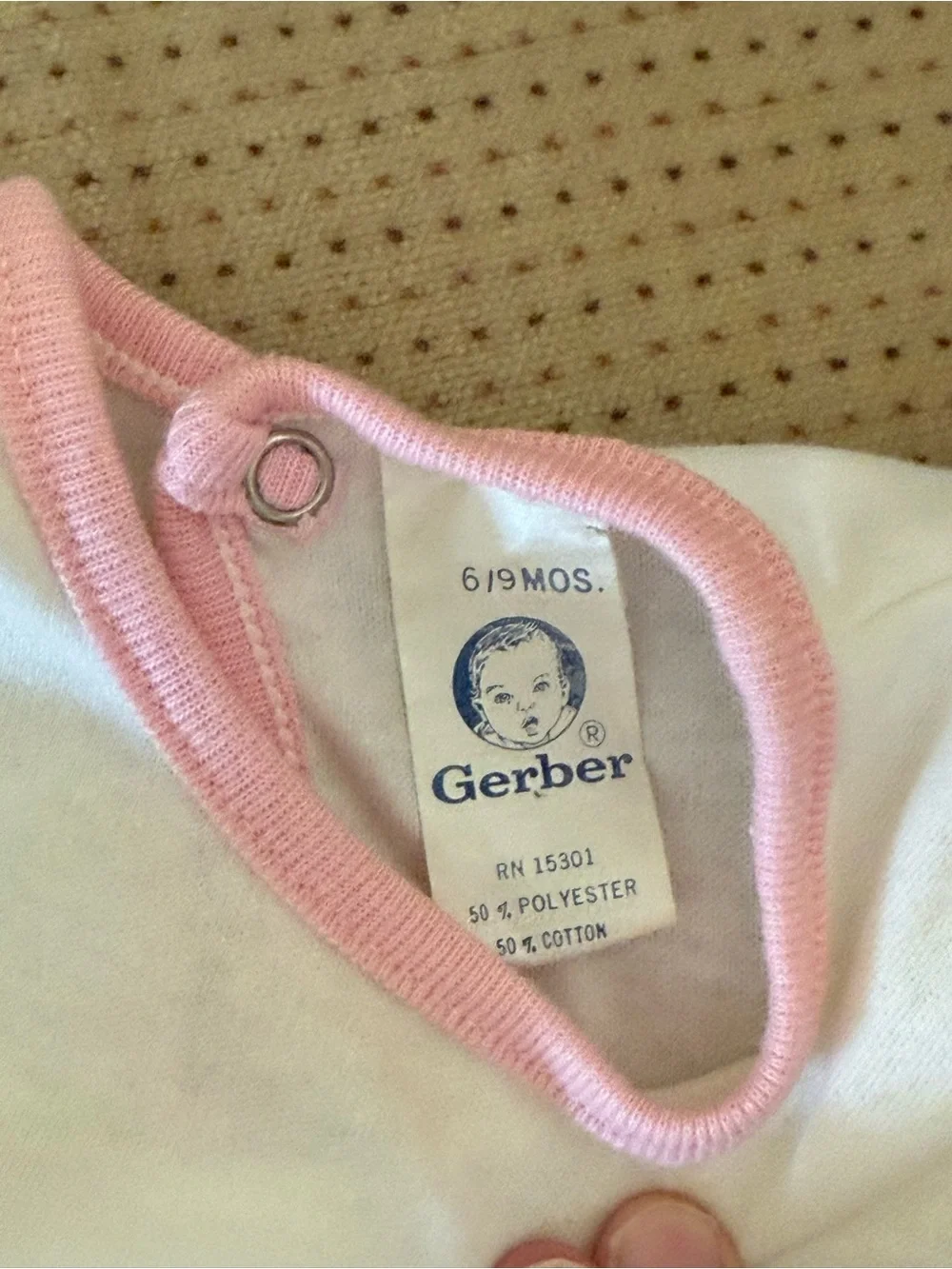 Vintage Gerber Baby Picnic Romper